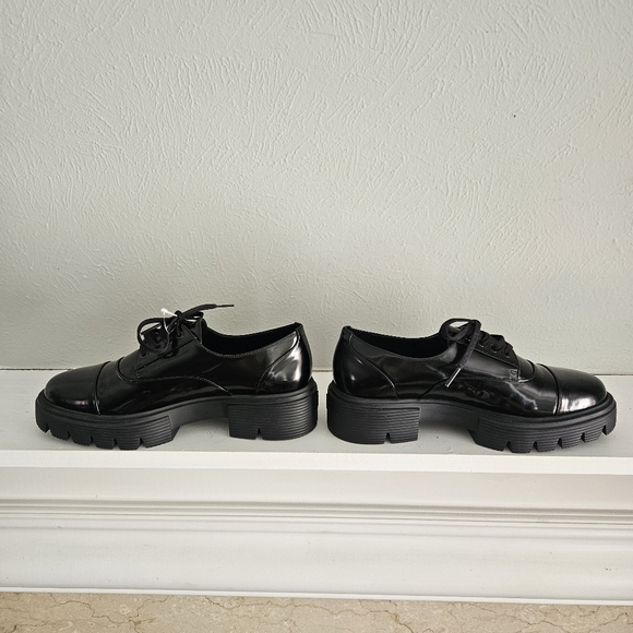 NWOT Stuart Weitzman Nolita Lace Up Oxford Shoes- Black - Picture 3 of 16
